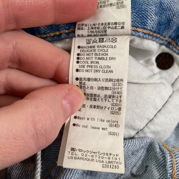 Moussy Vintage Hillrose distressed skinny jeans in light blue size 26 - Picture 14 of 16